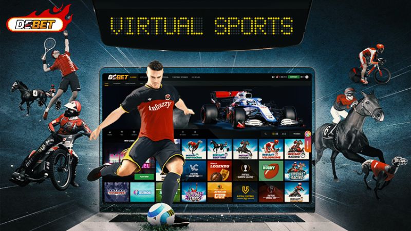 Virtual Sports là hình thức cá cược dựa trên các trận đấu mô phỏng bằng AI