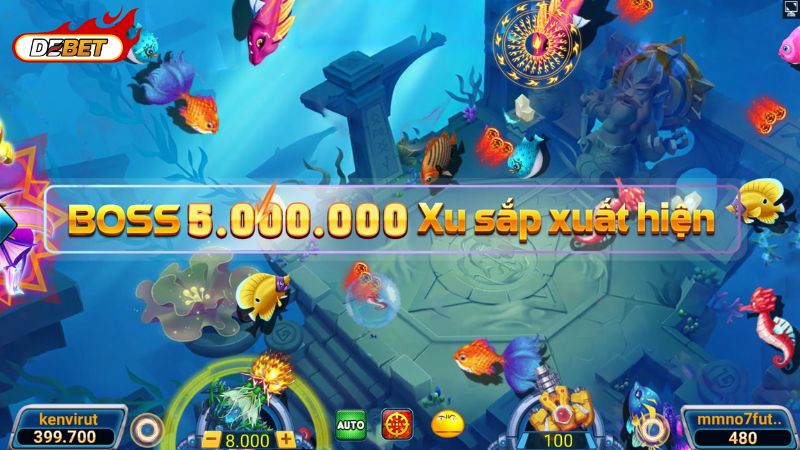 Vua Bắn Cá tại Debet gây sốt nhờ lối chơi đơn giản