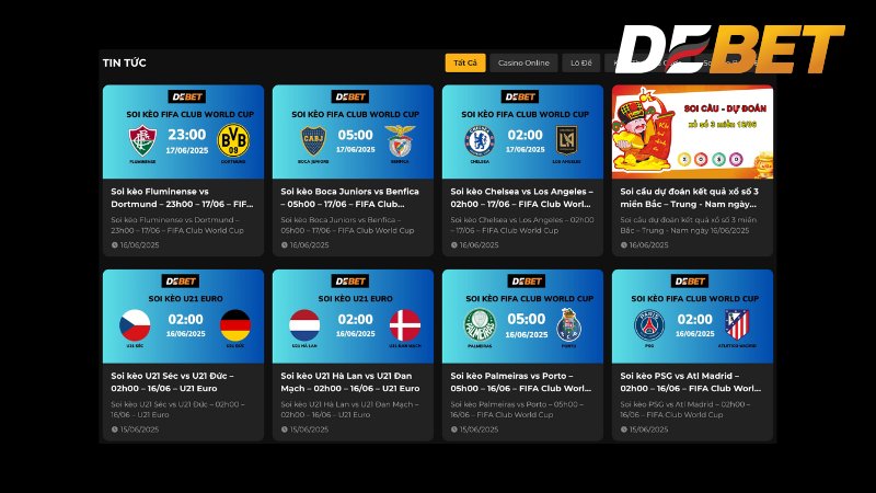 Debet info - Trang thông tin hữu ích dành cho bet thủ đam mê